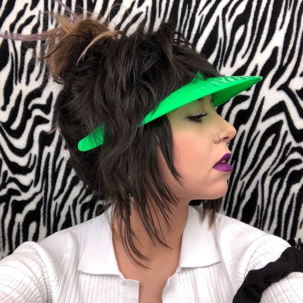 Vintage 80’s Green Eyeshade Visor